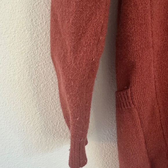 Burnt Orange Cardigan Sweater - Picture 6 of 7